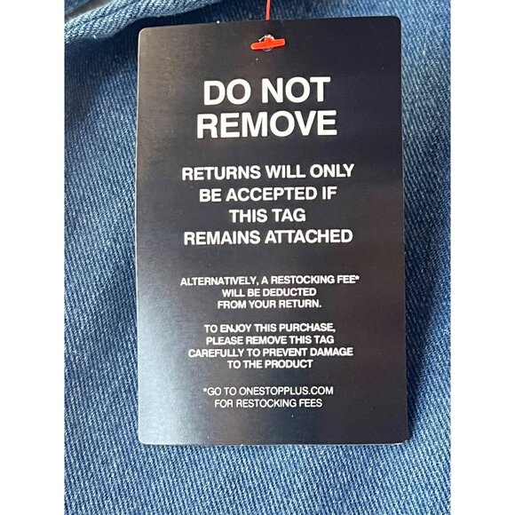 Jessica London Women's Denim Jacket Size 26W Button-Up Collared Long Sleeve - Picture 10 of 13